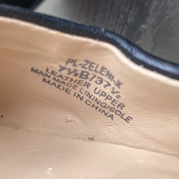 BCBGeneration - Zeleni Black Studded Leather Flats - size 7.5 B - Picture 9 of 12